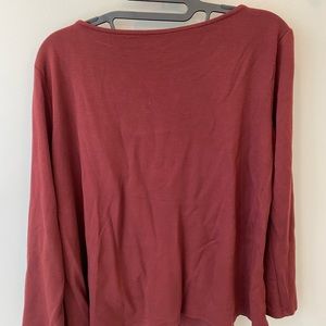 Burgendy LOFT blouse